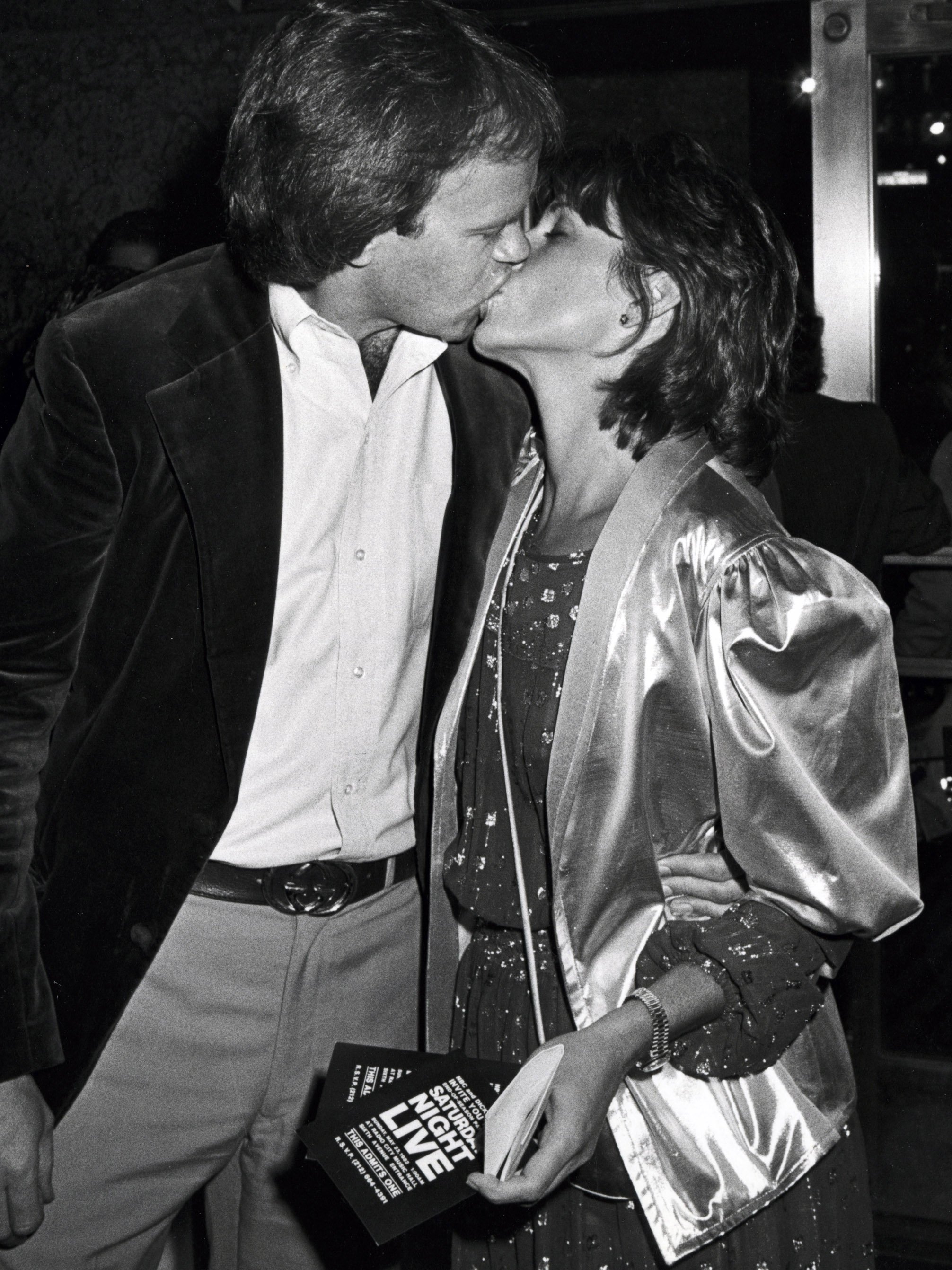 Producer Dick Ebersol and Susan Saint James attend "Saturday Night Live" party for Olivia Newton-John on May 22, 1982 at Radio City Music Hall in New York City. Photo: Getty Images