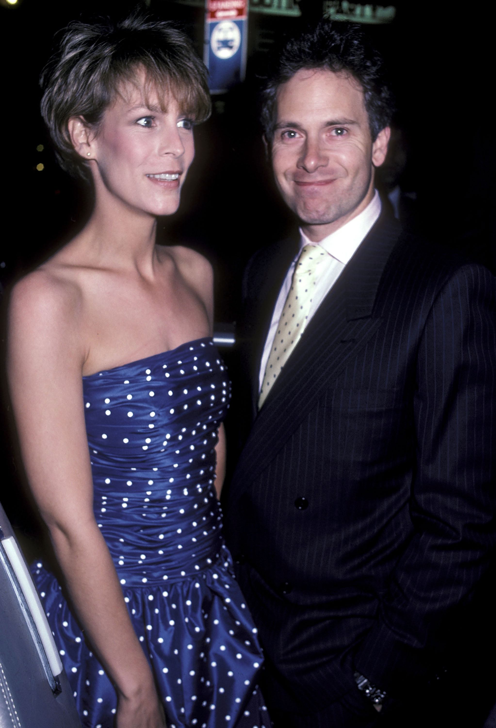 Jamie Lee Curtis and Christopher Guest at the "Perfect" premiere on May 29, 1985, in New York. | Source: Getty Images