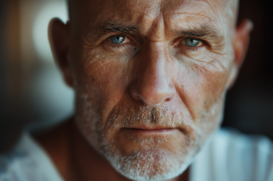 Portrait of a sad senior man | Source: Midjourney