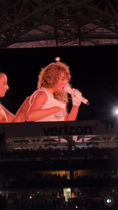 Taylor Swift performing during her Eras Tour in Miami Gardens in a post uploaded on October 19, 2024 | Source: Instagram/swiftiesforeternity