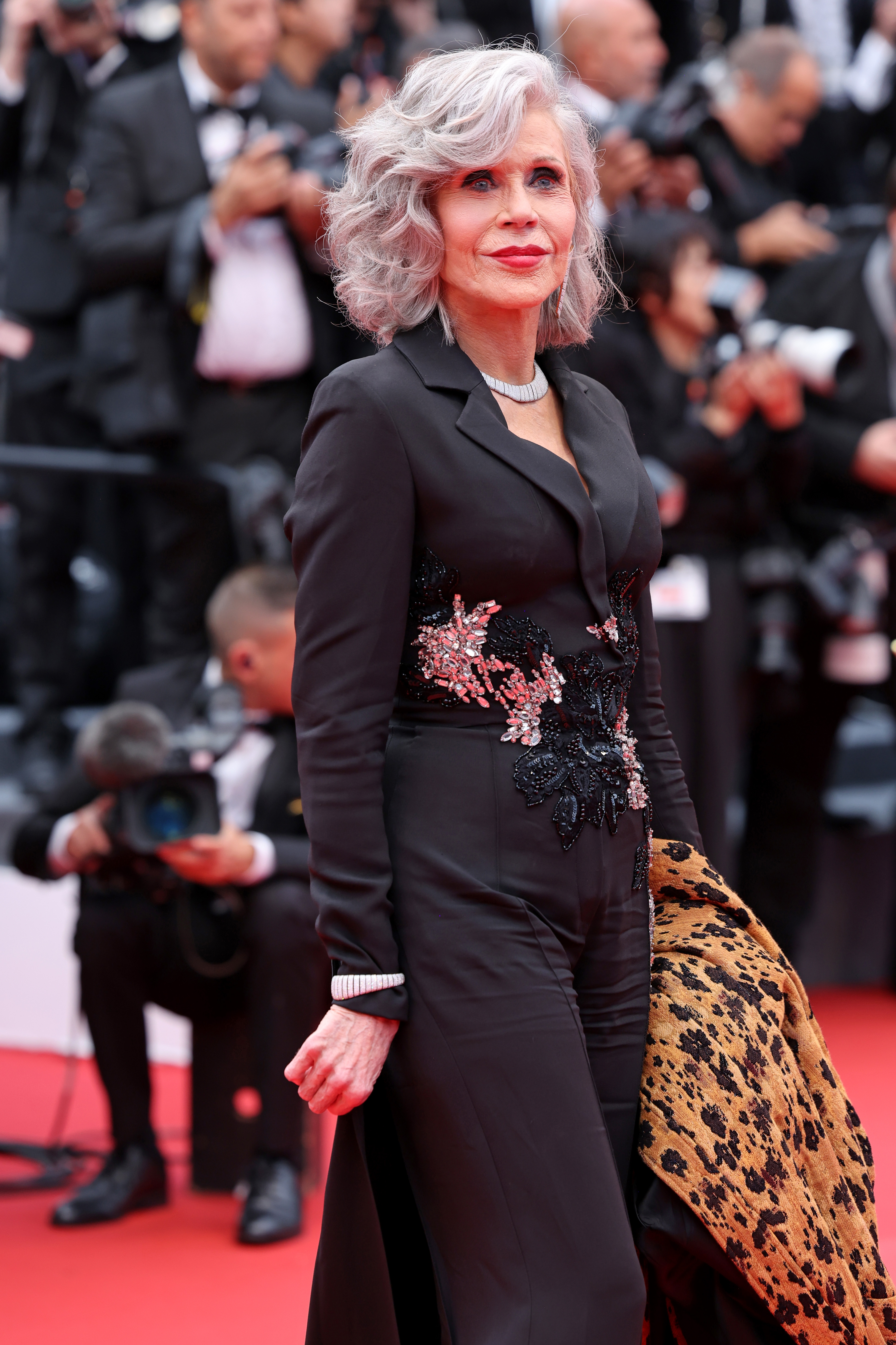 Jane Fonda at the "Le Deuxième Acte" ("The Second Act") screening & opening ceremony red carpet at the 77th annual Cannes Film Festival at Palais des Festivals on May 14, 2024 in Cannes, France | Source: Getty Images