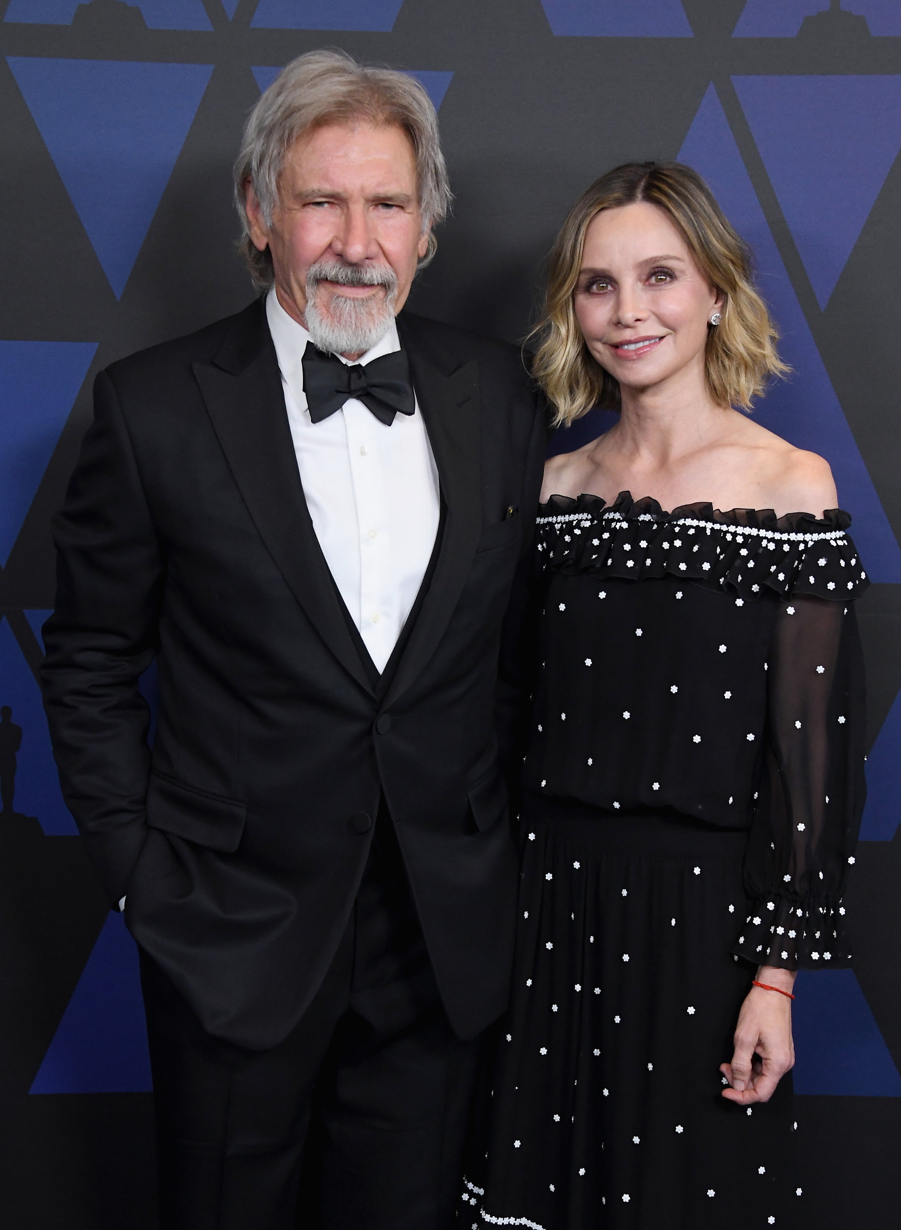 Harrison Ford et Calista Flockhart lors de la 10e cérémonie annuelle des Governors Awards de l'Academy of Motion Picture Arts and Sciences, le 18 novembre 2018, à Hollywood, en Californie | Source : Getty Images