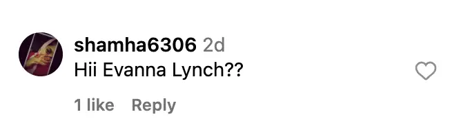 An Instagram user comments on Evanna Lynch’s post. | Source: Instagram/evannalynch