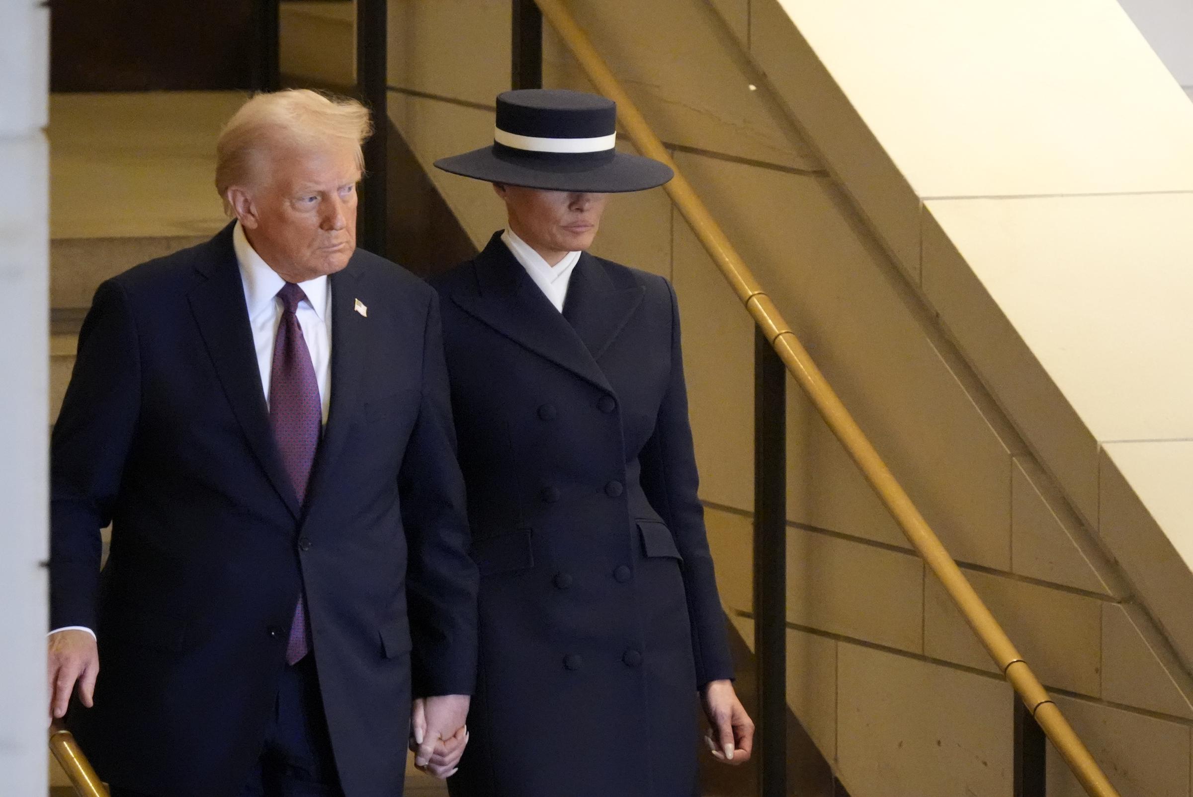 Donald and Melania Trump at Donald's second inauguration. | Source: Getty Images