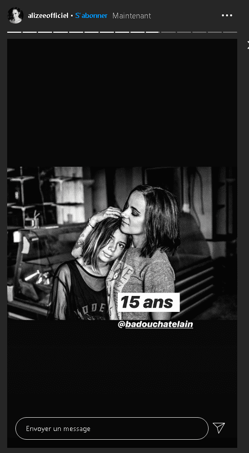 Story d'Alizée en souhaitant un joyeux anniversaire à sa fille. | Photo : Story instagram/alizeeofficiel