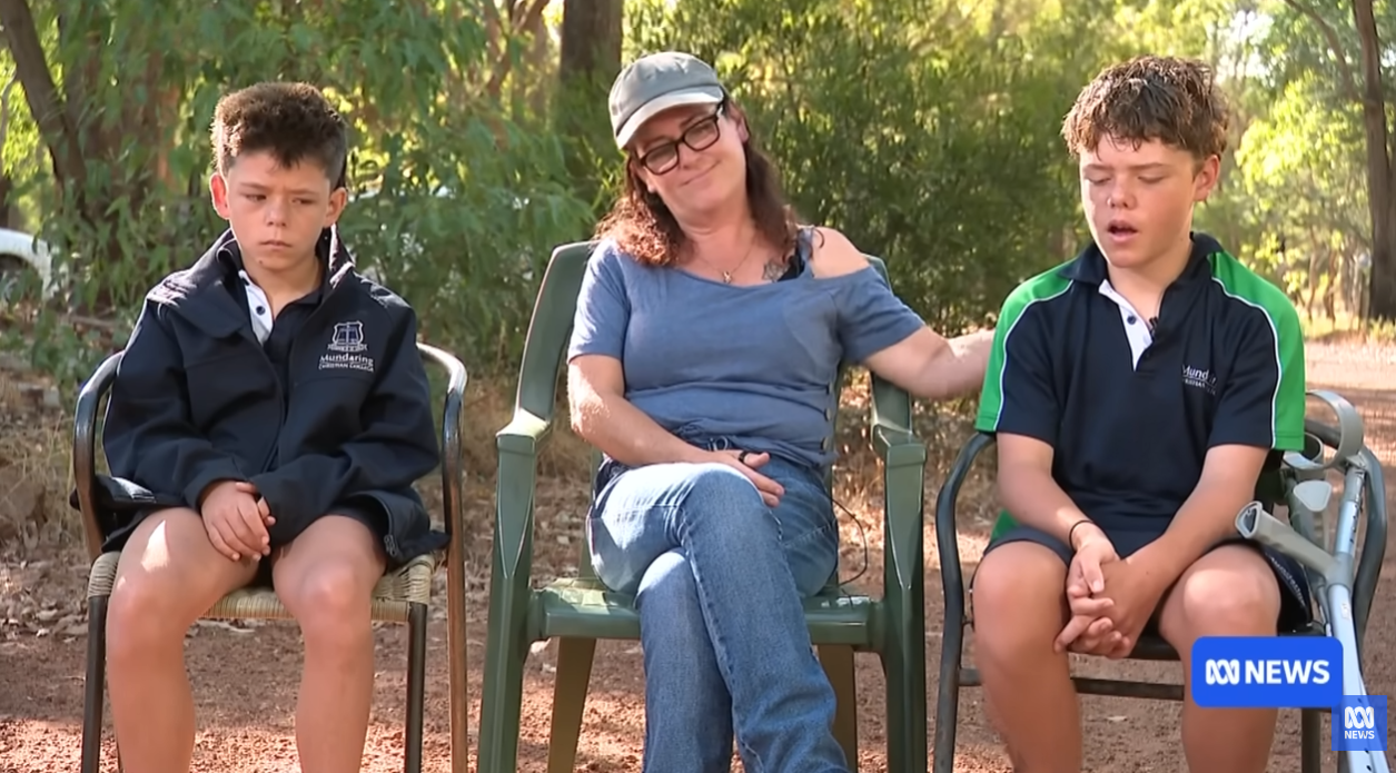 Beau, Joanne, and Austin Applebee speak to ABC News (Australia) on 3 February 2026. | Source: YouTube/ABC News (Australia)