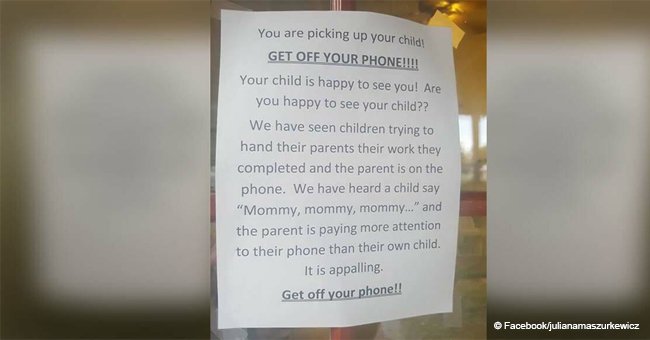 Bold sign to parents at daycare sparked heated controversy