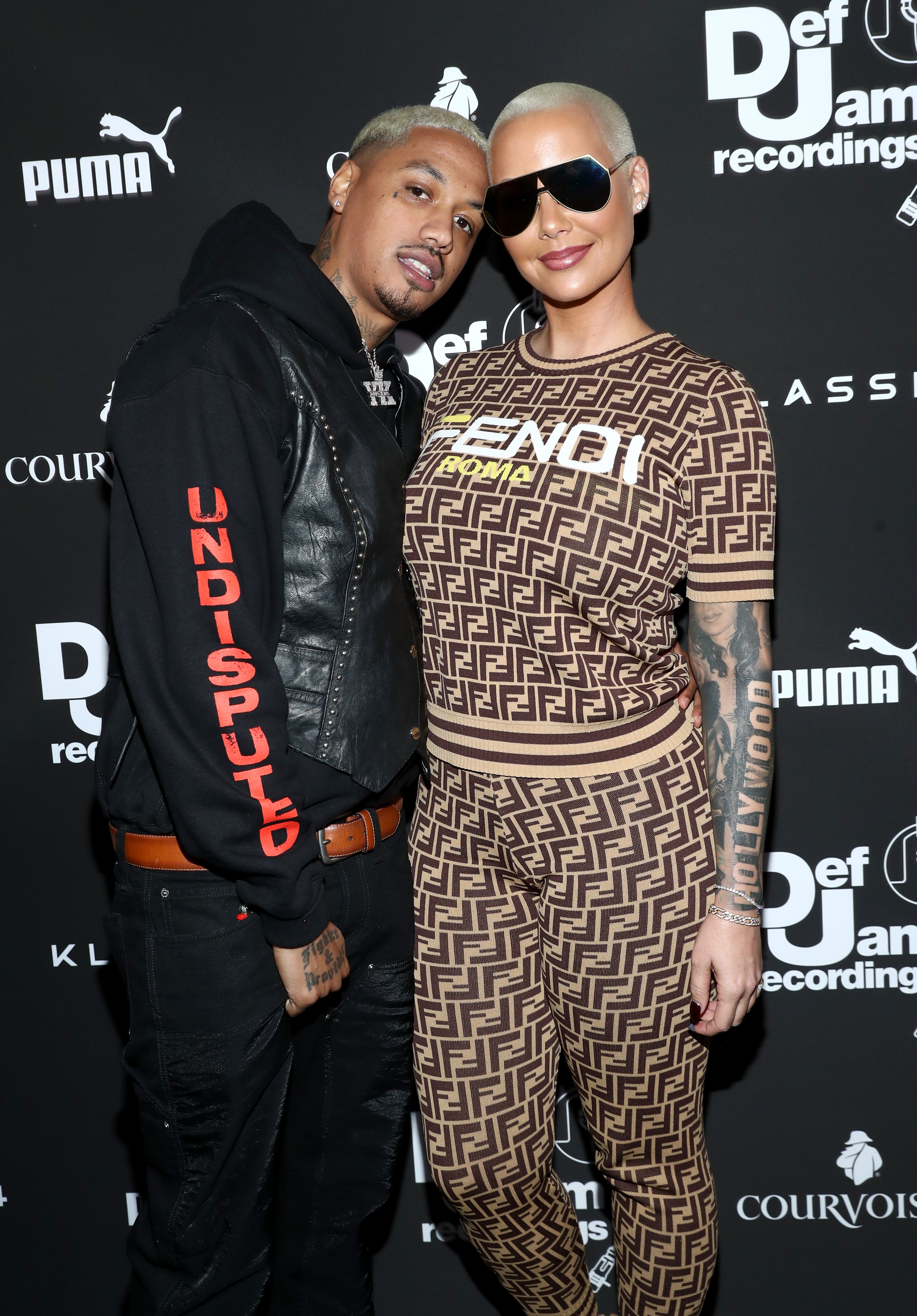 Alexander Edwards and Amber Rose attend the Def Jam Pre-Grammy 2019 party at Catch LA on February 08, 2019 in West Hollywood, California | Source: Getty Images