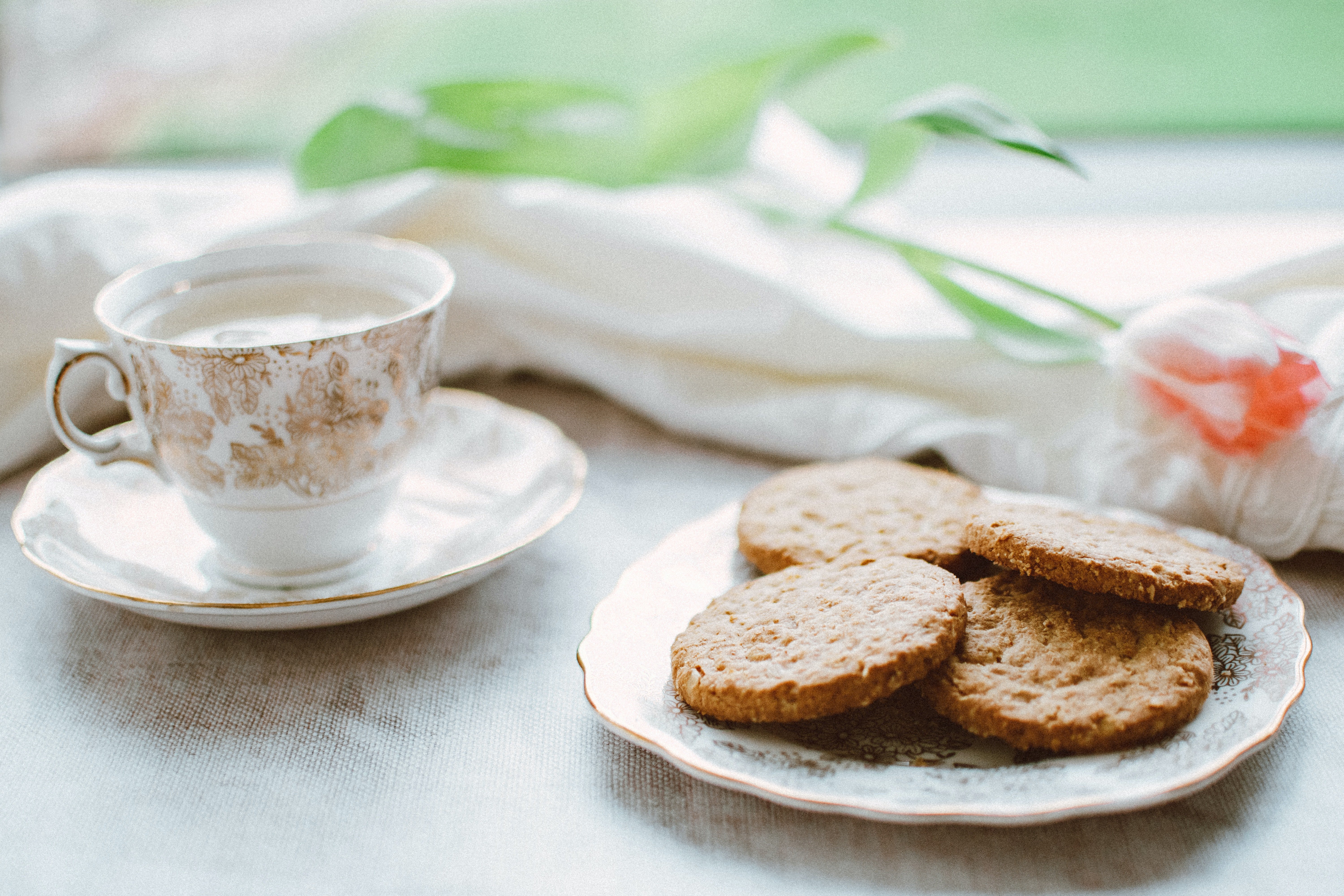 Té y galletas. | Foto: Pexels