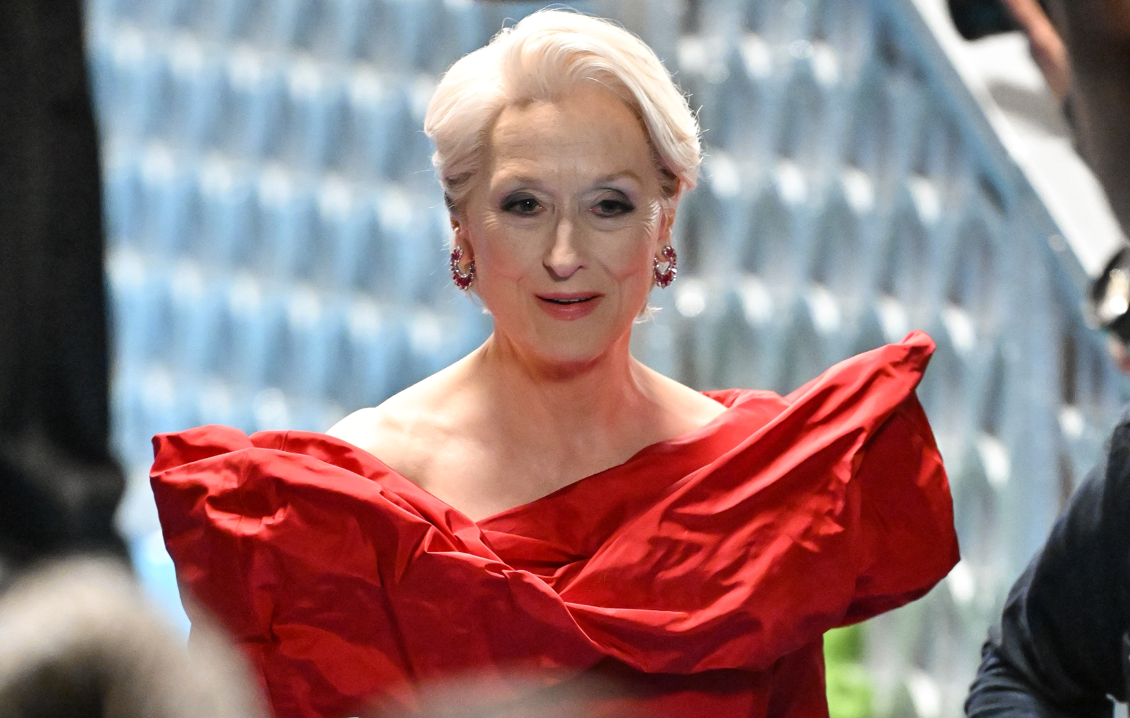 Meryl Streep on the set of "The Devil Wears Prada 2" in New York City, August 1, 2025 | Source: Getty Images