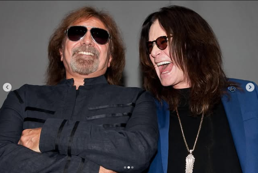 Ozzy Osbourne and Geezer Butler photograph together, from a post dated July 17, 2025 | Source: Instagram/ozzyosbourne