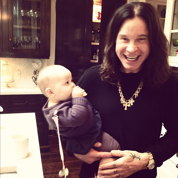 Pearl Clementine and Ozzy Osbourne from a post dated January 2, 2013. | Source: Instagram/jackosbourne