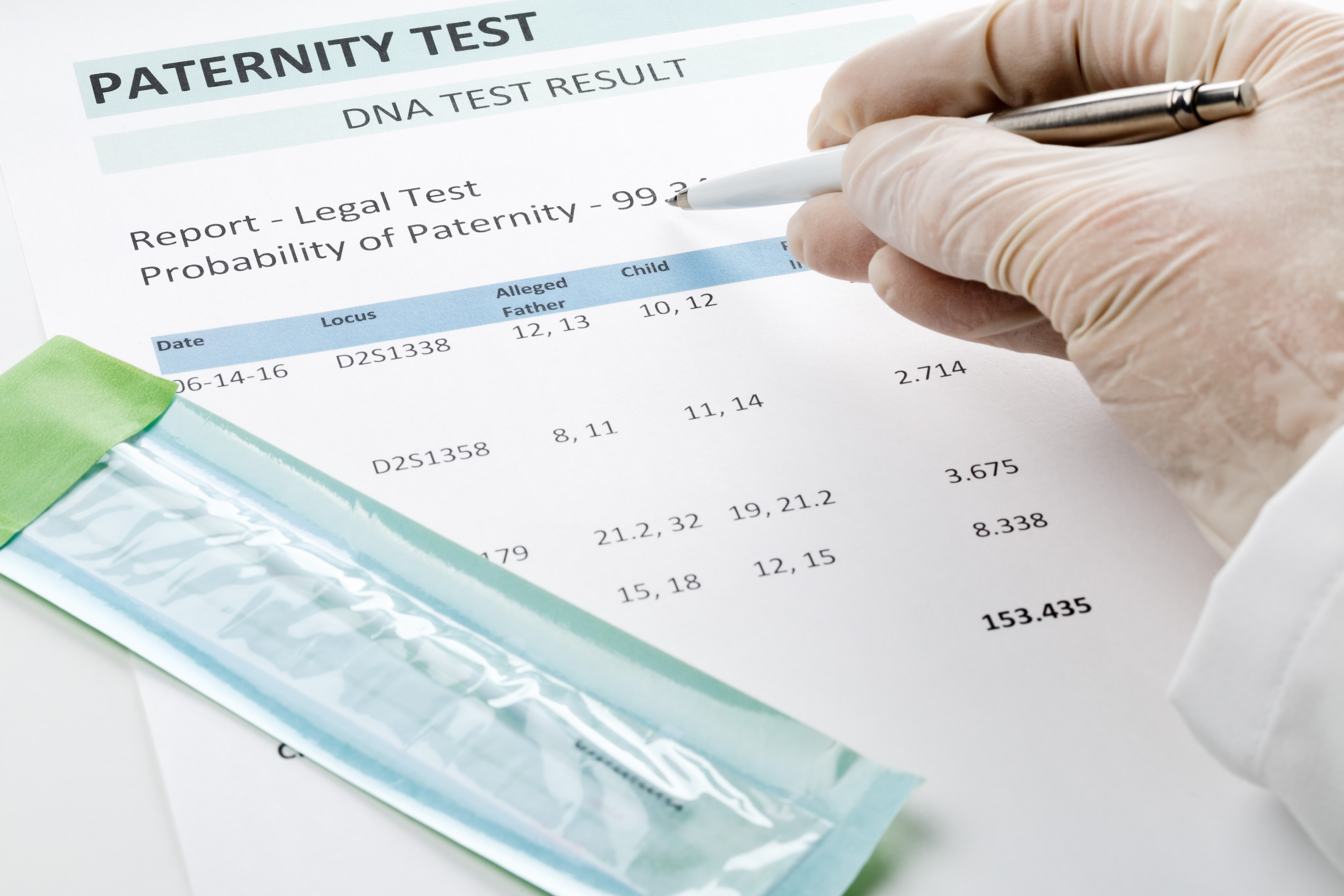 A professional studying a paternity test | Source: Shutterstock