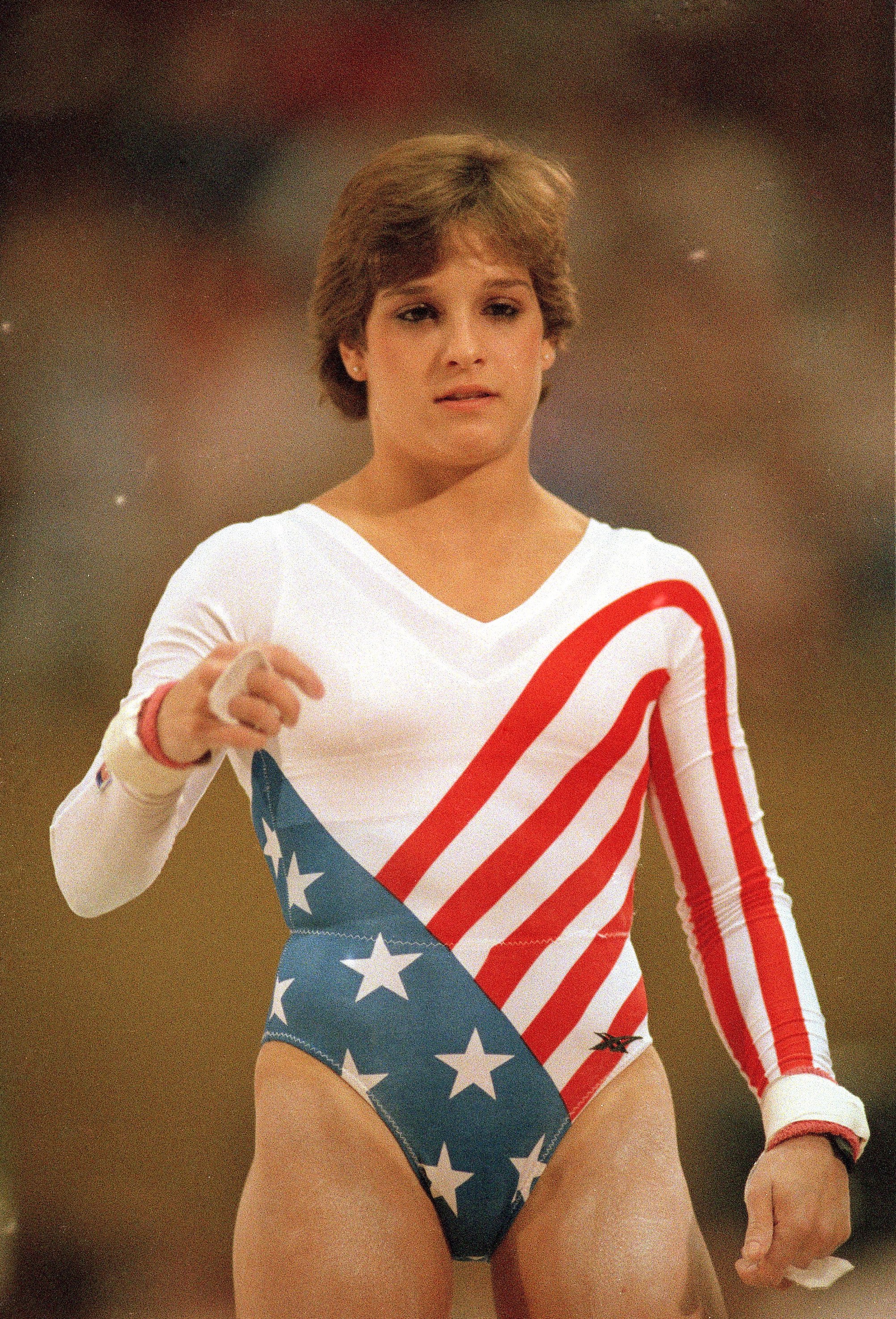 Mary Lou Retton during the 1984 Summer Olympics in Los Angeles, California | Source: Getty Images