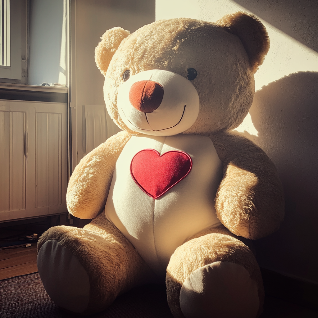 A large stuffed teddy bear | Source: Midjourney