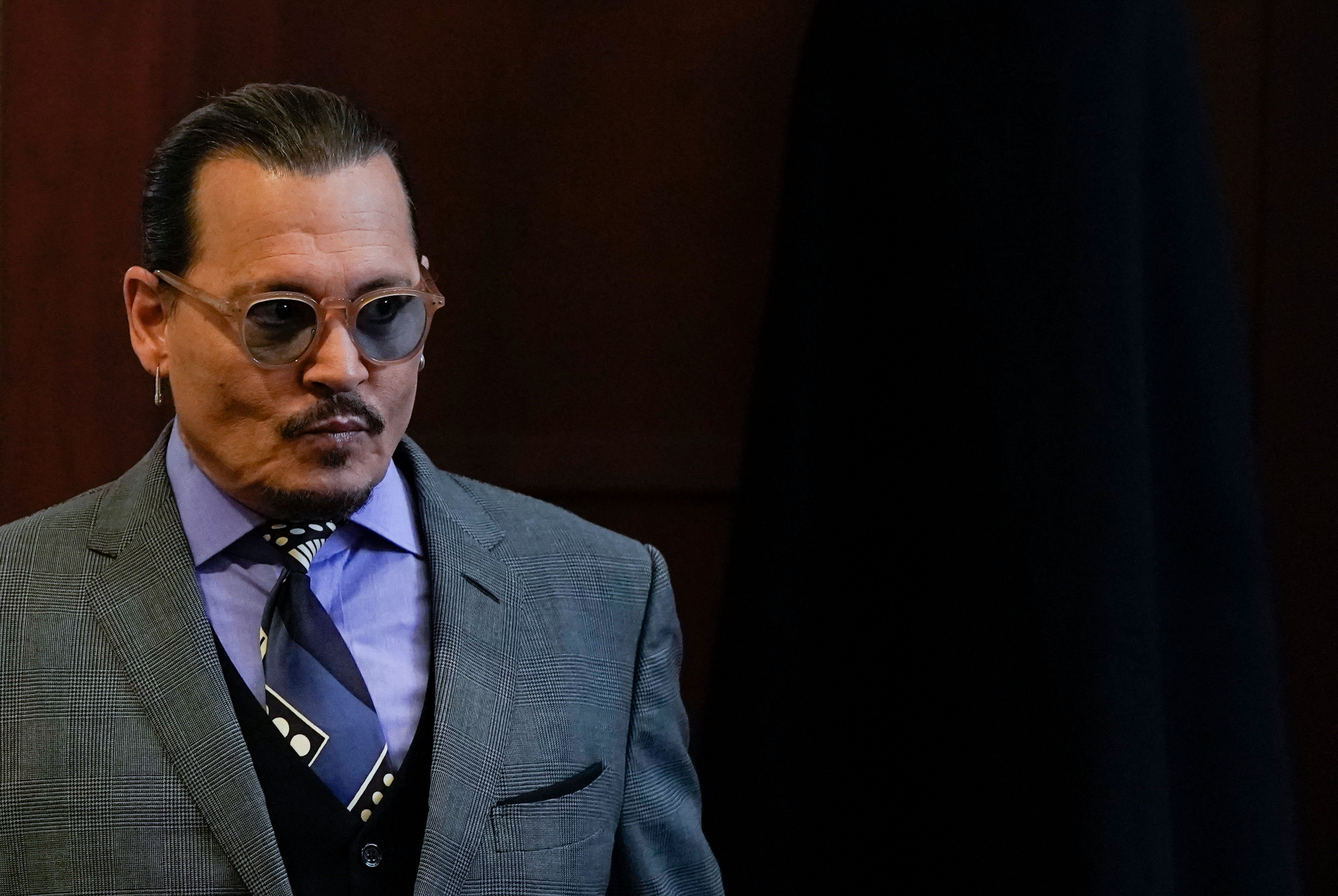 Johnny Depp at the Fairfax County Circuit Court in Fairfax, Virginia, on May 4, 2022. | Source: Getty Images
