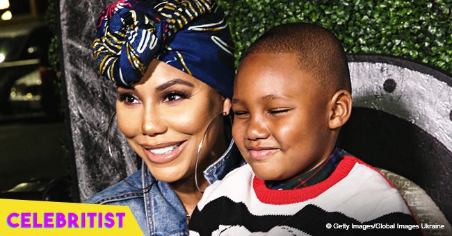 Tamar Braxton proudly shares 5-year-old son's 'shady' letter to his grandmother in new pic