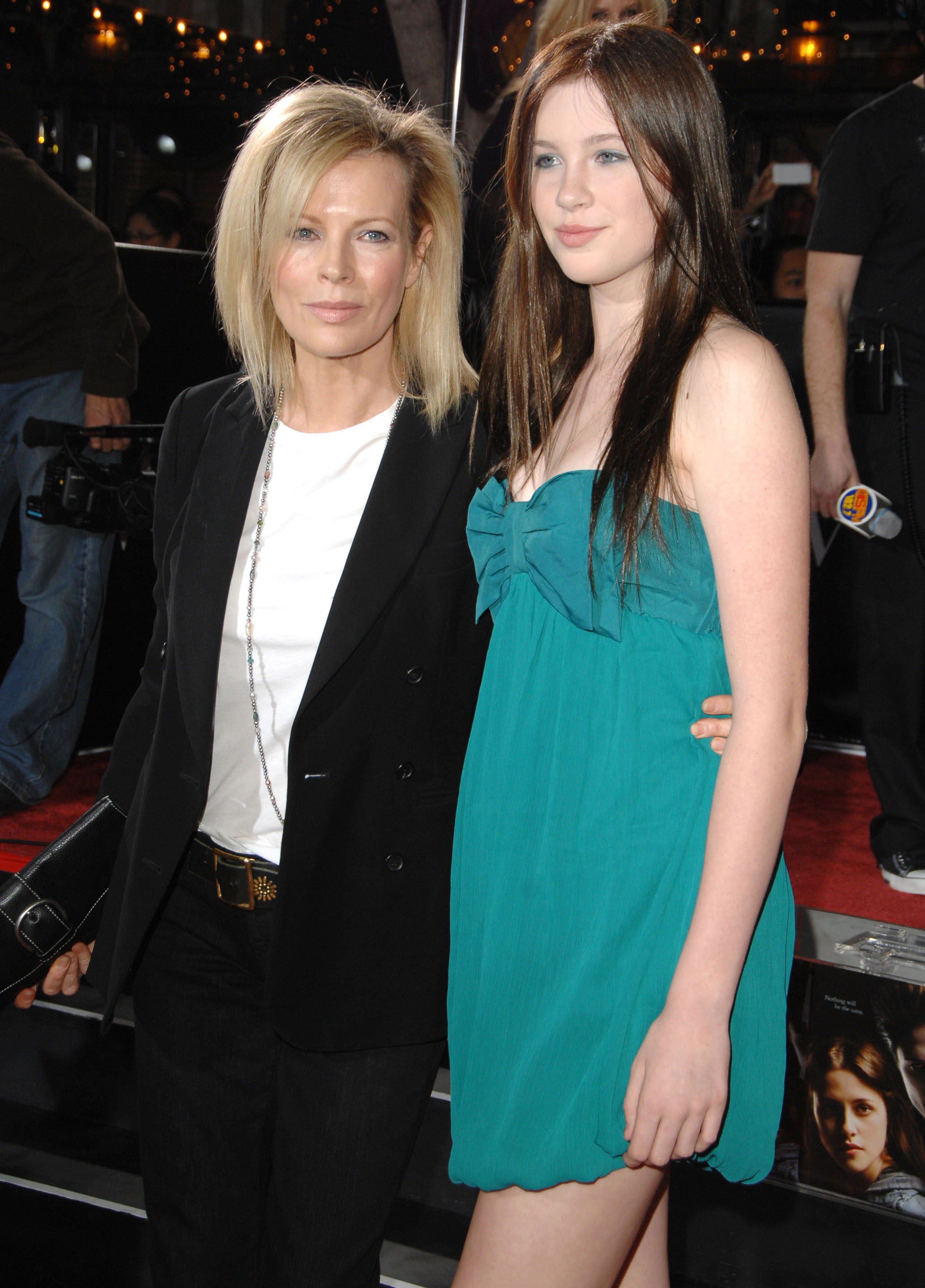Kim Basinger and Ireland Baldwin arrive at the Los Angeles premiere of "Twilight" at the Mann Village and Bruin Theaters on November 17, 2008 in Westwood, California | Source: Getty Images
