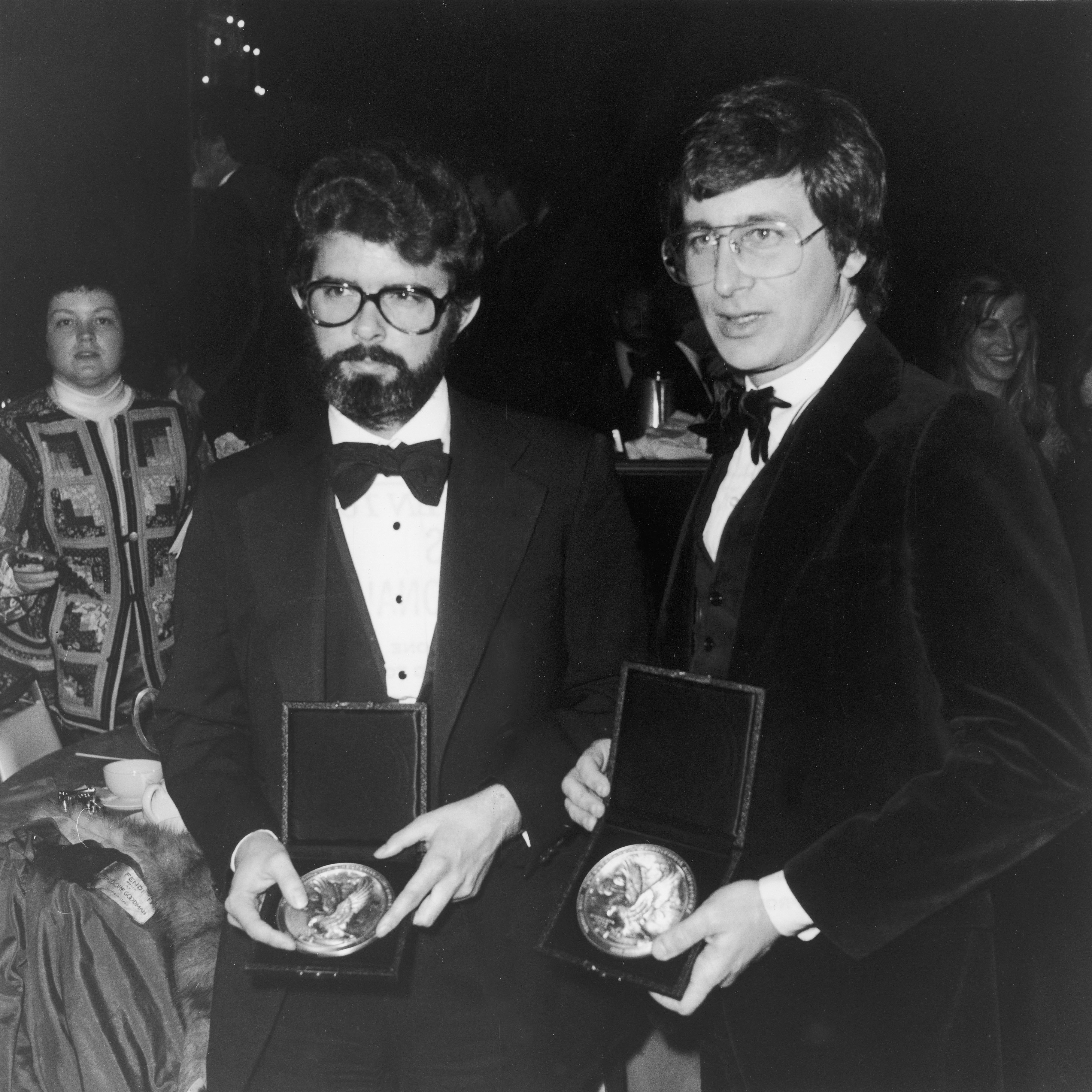 George Lucas and Steven Spielberg at the Directors Guild of America annual awards dinner in California on March 11, 1978 | Source: Getty Images