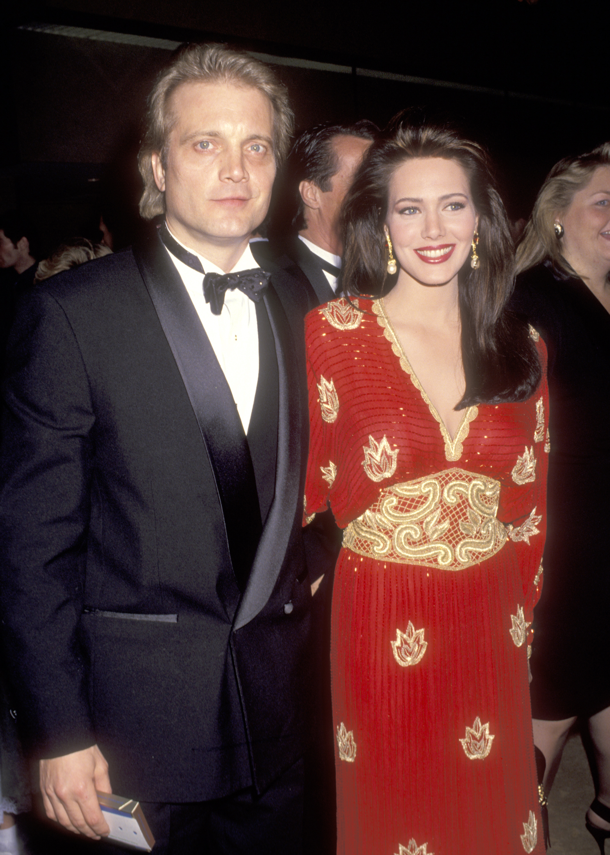 Michael and Hunter Tylo attend the Eighth Annual Soap Opera Digest Awards at the Beverly Hilton Hotel on January 10, 1992, in California. | Source: Getty Images