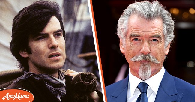 Before and after photo of Irish-American actor Pierce Brosnan. | Photo: Getty Images