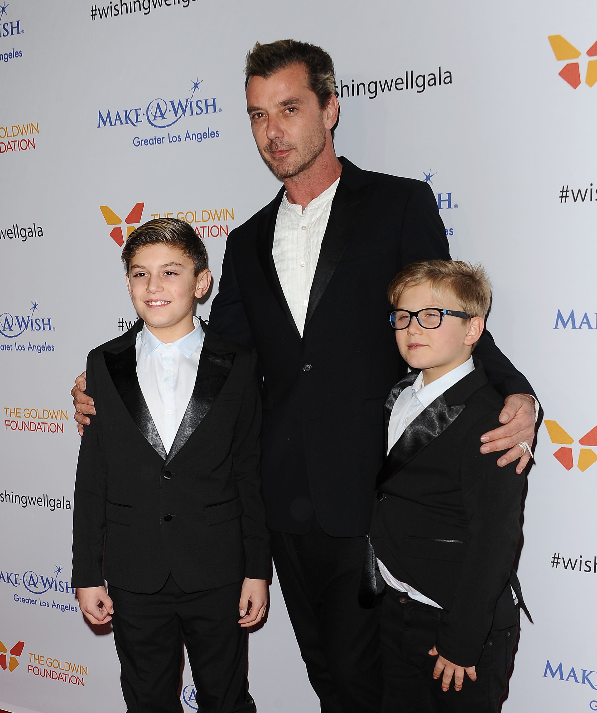 Kingston, Gavin, and Zuma Rossdale at the 4th annual Wishing Well winter gala on December 7, 2016, in Los Angeles, California | Source: Getty Images