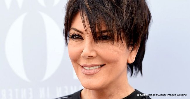 Kris Jenner parties in eye-catching striped gown with 37-year-old boyfriend in Beverly Hills