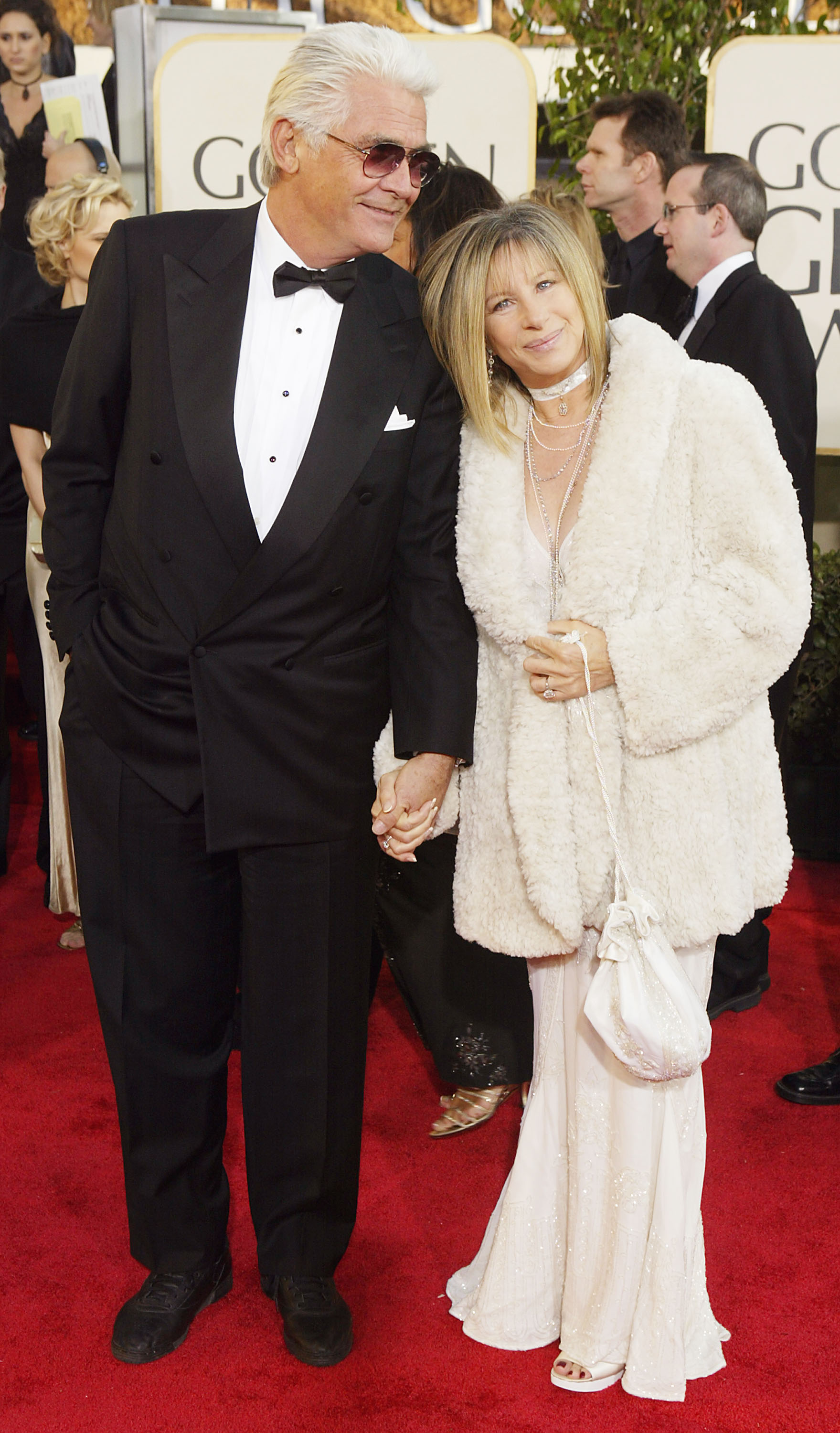 James Brolin and Barbra Streisand at the 61st Annual Golden Globe Awards in Beverly Hills, California on January 25, 2004 | Source: Getty Images