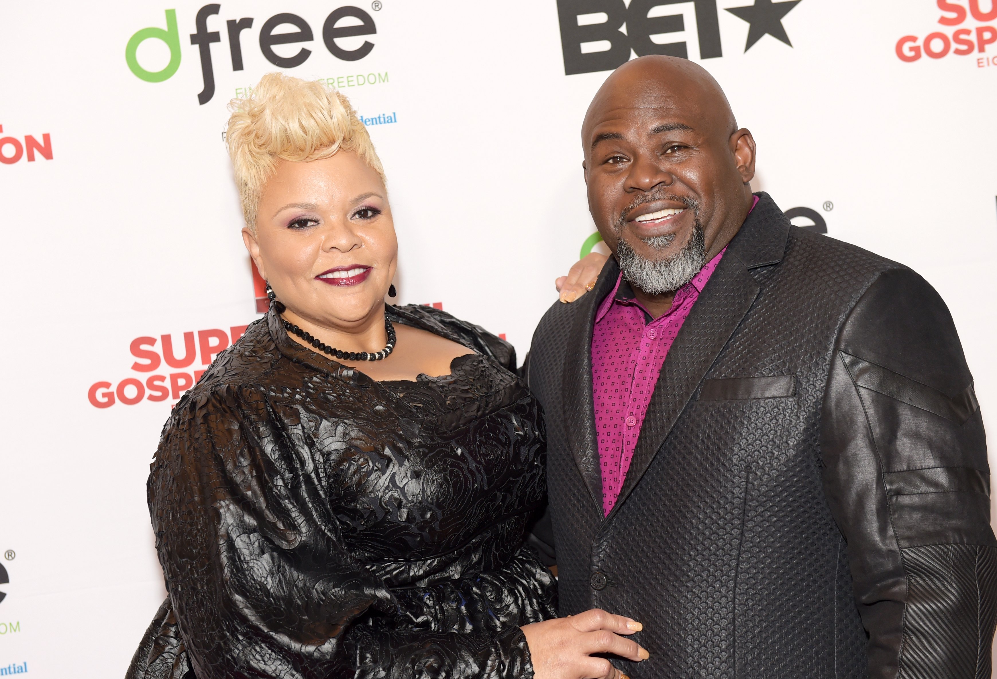 Tamela Mann and David Mann attend the BET Presents Super Bowl Gospel Celebration at Lakewood Church on February 3, 2017 in Houston, Texas. | Photo: Getty Images