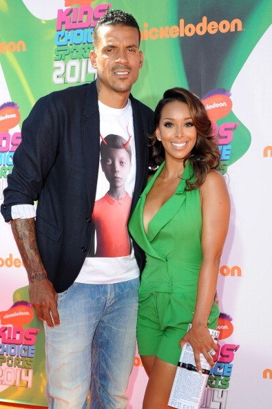 Matt Barnes and his wife Gloria Govan at Nickelodeon Kids' Choice Sports Awards 2014 | Photo: Getty Images