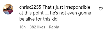 Der Kommentar eines Fans zu Robert De Niro als frischgebackener Papa | Quelle: Instagram/People