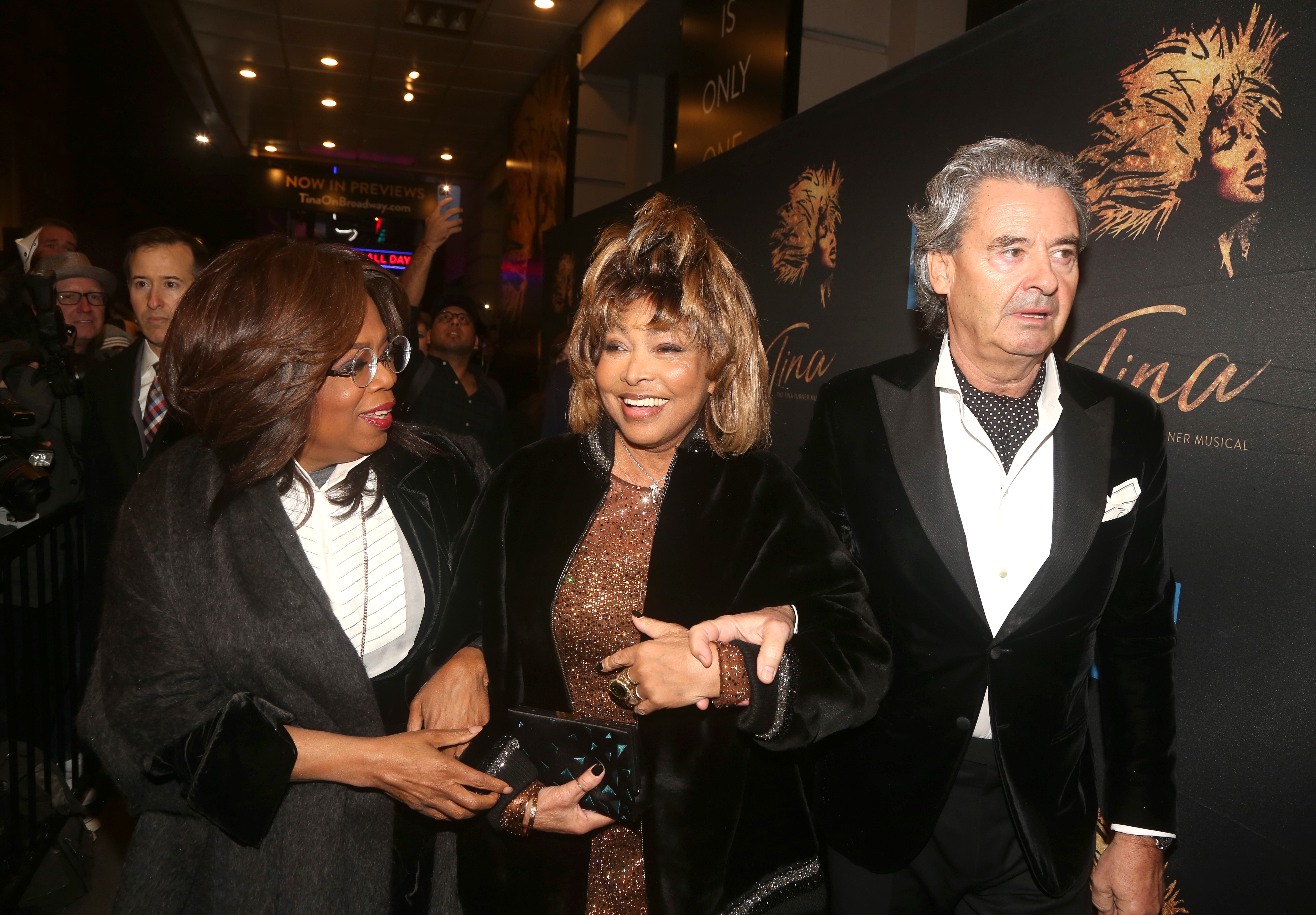 Oprah Winfrey, Tina Turner and Erwin Bach in New York in 2019 | Source: Getty Images 