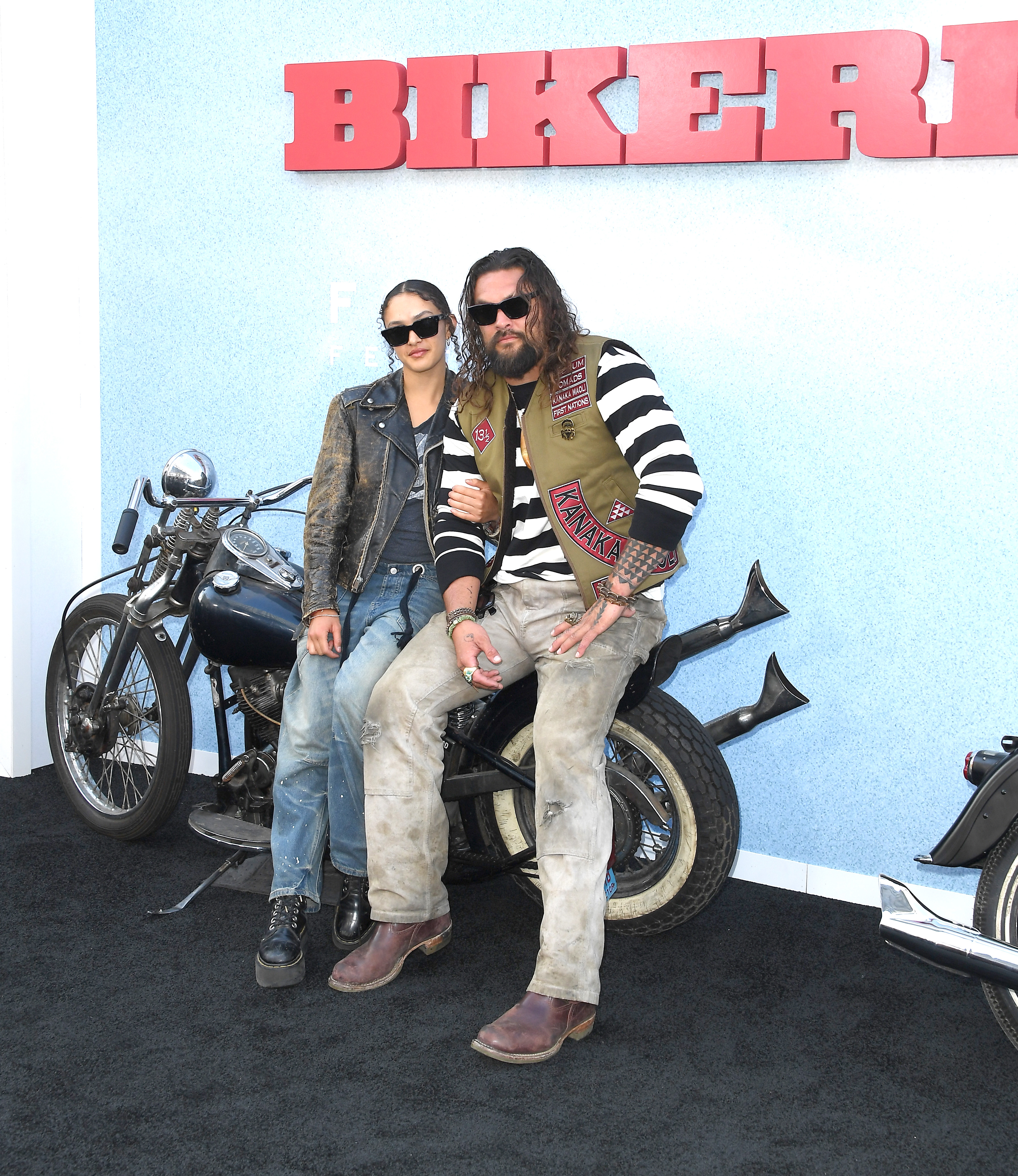 Lola and Jason Momoa at the Los Angeles premiere of "The Bikeriders" in 2024. | Source: Getty Images