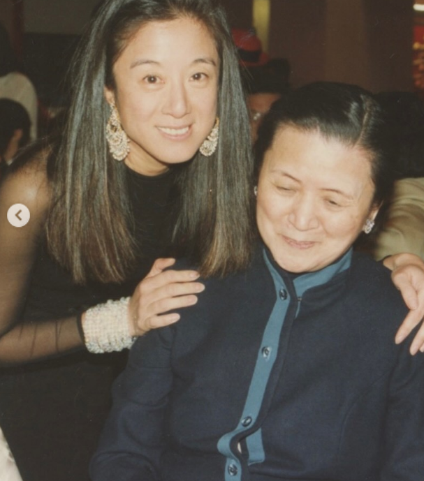 She found inspiration during shopping trips with her mother. In this photo, she posed with her mother in a nostalgic image shared on May 10, 2026. | Source: Instagram/verawang