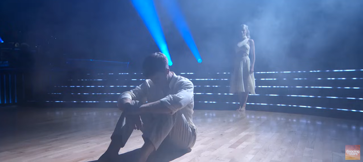 Robert Irwin and Witney Carson are about to perform on the show, as seen in a video post dated October 15, 2025 | Source: YouTube/DancingWithTheStars