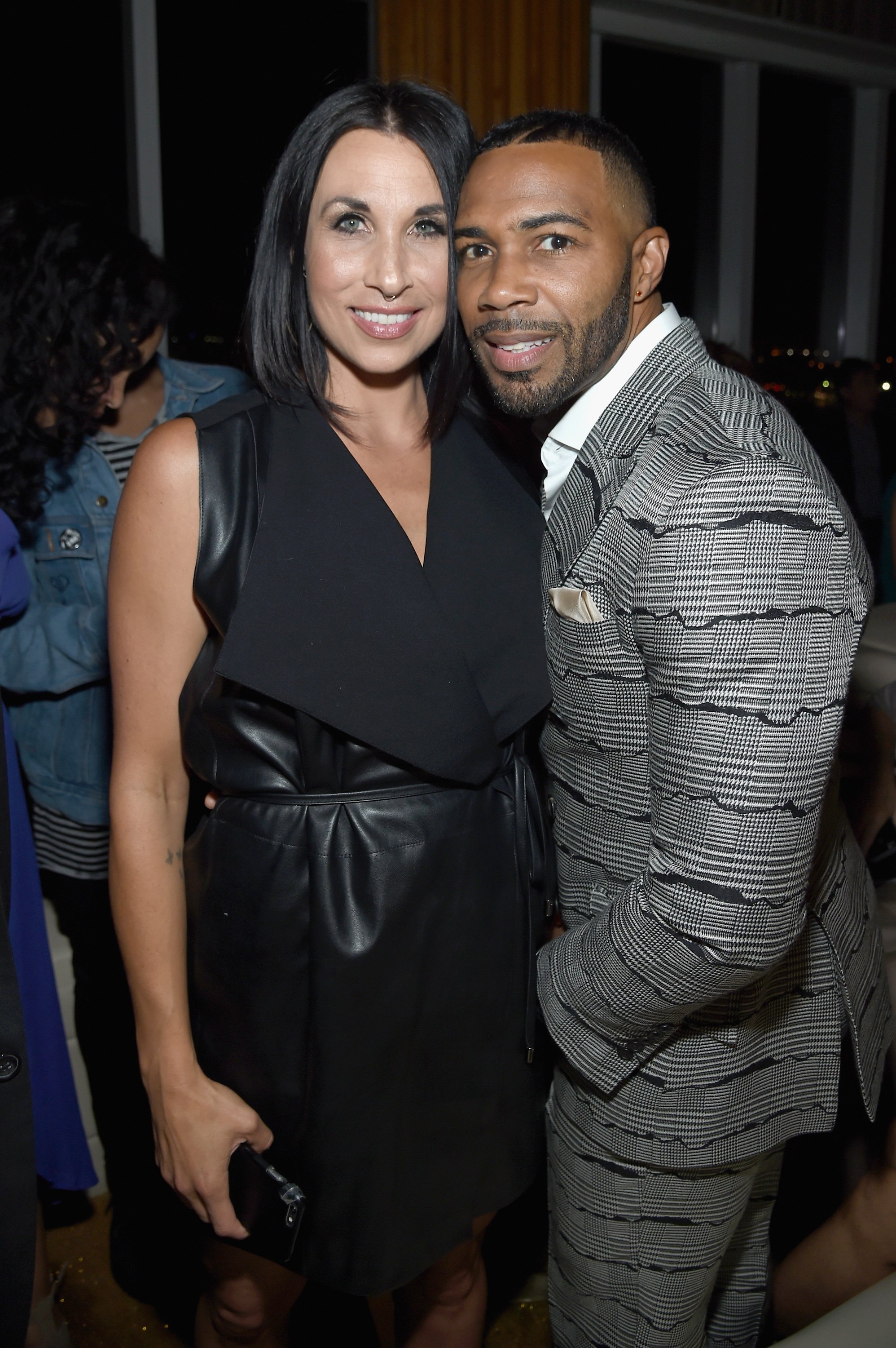 Omari Hardwick and his wife, Jennifer Pfautch at the Season 3 premiere of "Power" in June 2016. | Photo: Getty Images