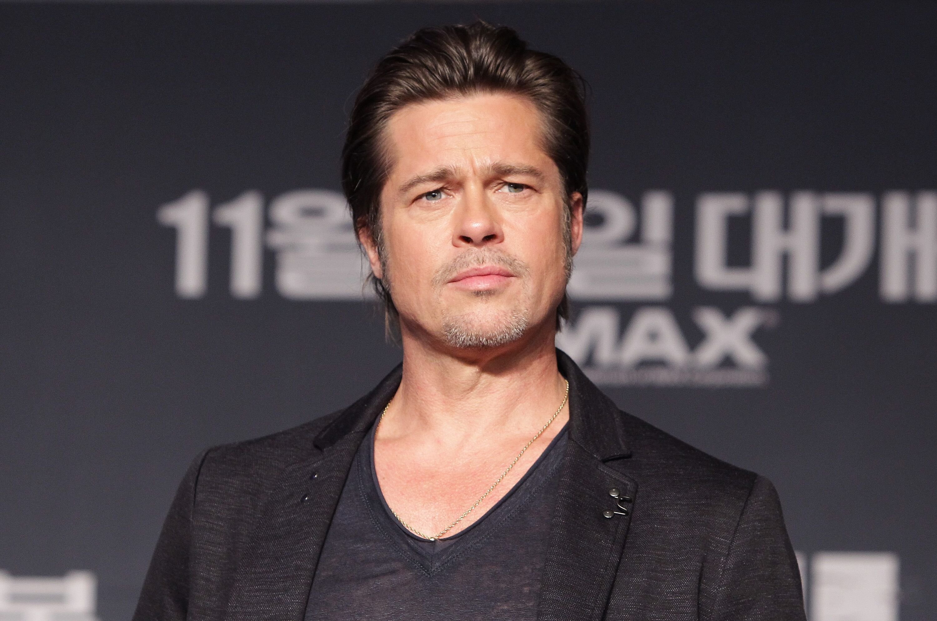 Brad Pitt attends the 'Fury' Press Conference at Conrad Hotel on November 13, 2014 in Seoul, South Korea. | Source: Getty Images