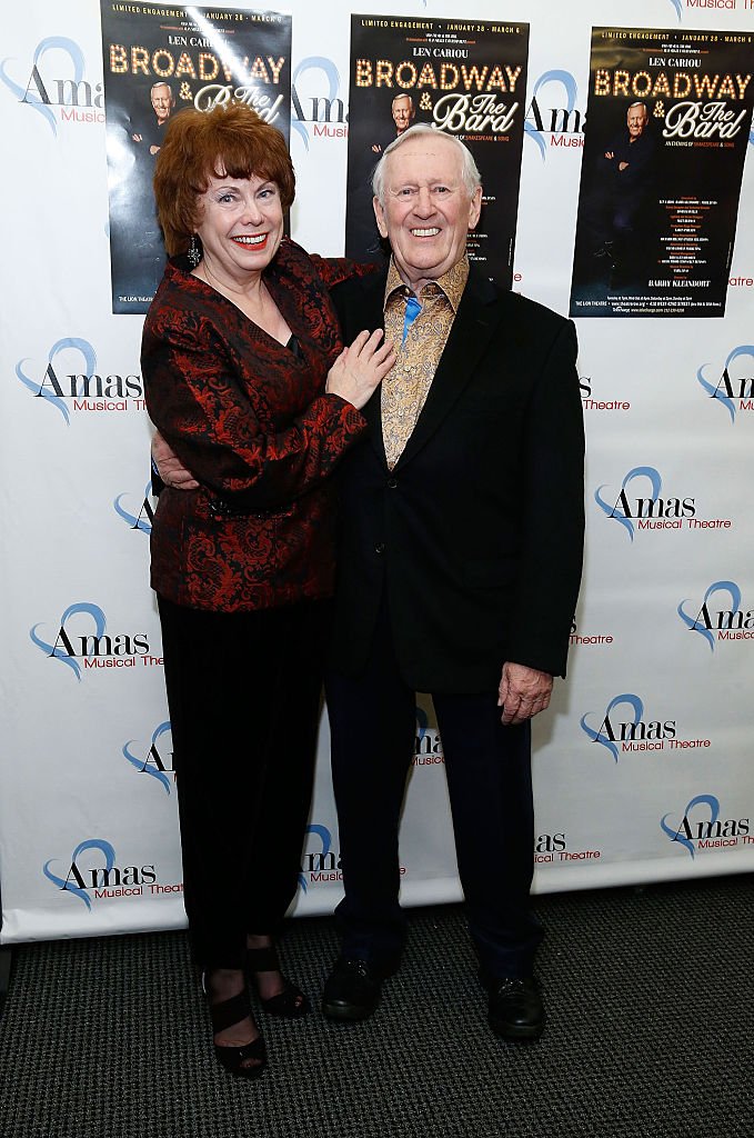  Heather Summerhayes and Len Cariou attend "Broadway And The Bard" opening night at Theatre Row's Lion Theatre on February 4, 2016. | Photo: Getty Images