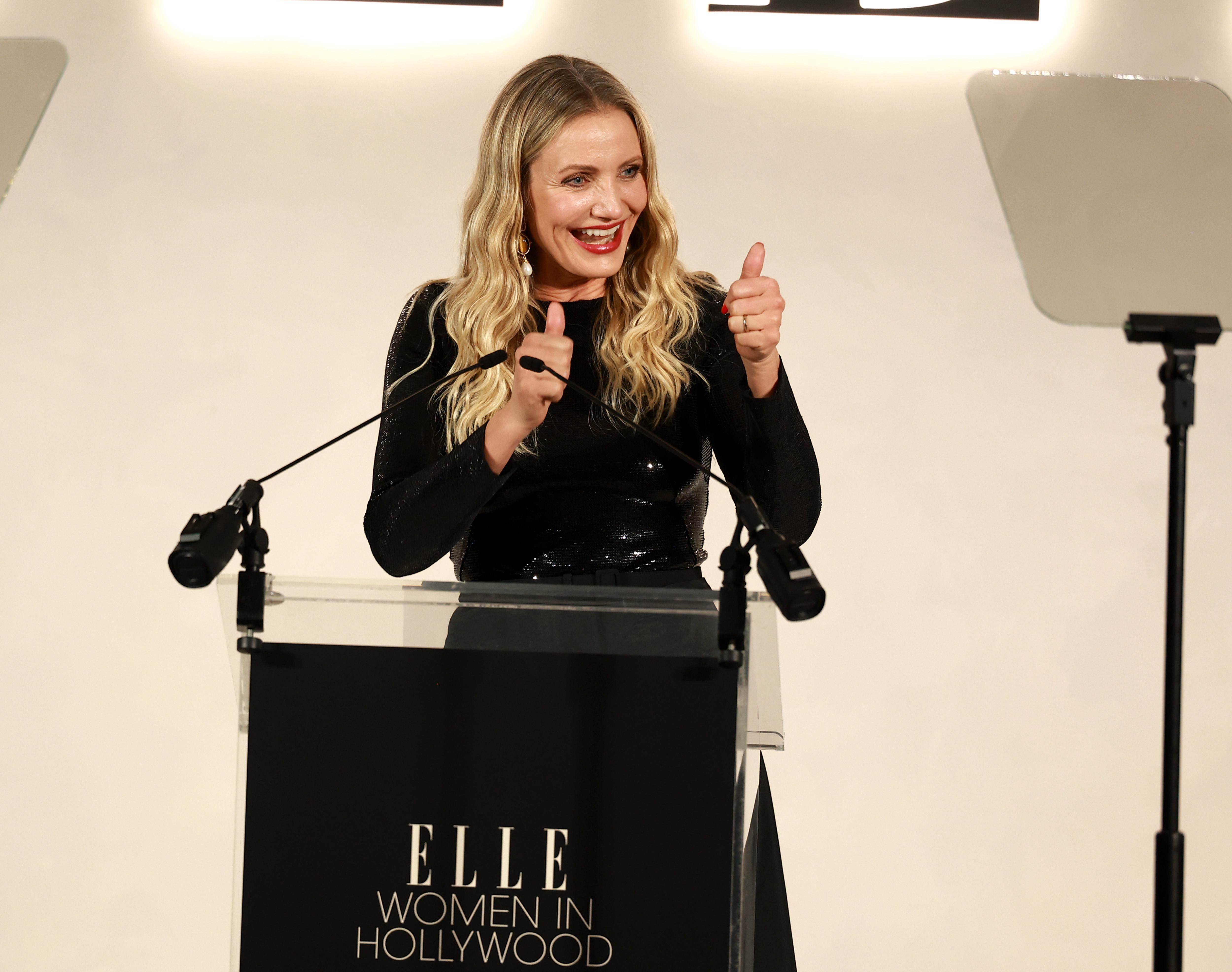 Cameron Diaz on November 19, 2024, in Los Angeles, California | Source: Getty Images