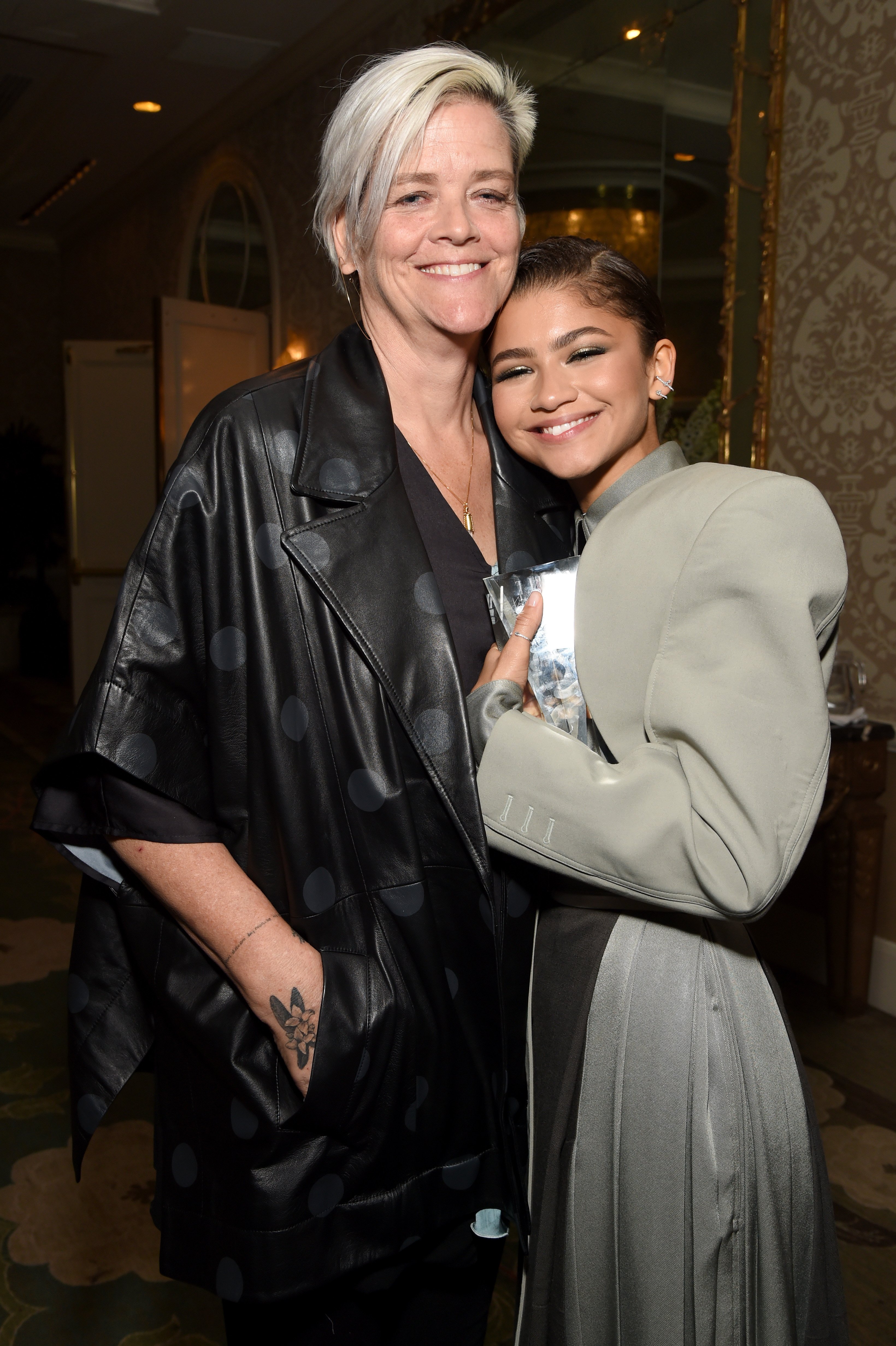 Claire Stoermer and Zendaya attend Elle's 26th Annual Women In Hollywood Celebration presented by Ralph Lauren and Lexus on October 14, 2019, in Beverly Hills, California | Source: Getty Images