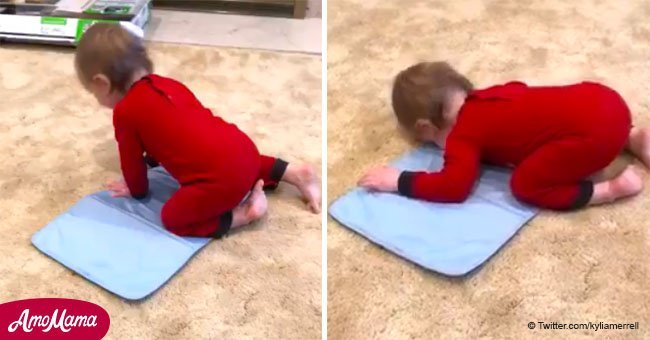Toddler imitates daycare teacher praying and the tweet goes viral