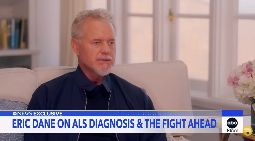 Eric Dane speaking with Diane Sawyer on "Good Morning America" about his ALS fight, posted on June 16, 2025. | Source: YouTube/Good Morning America