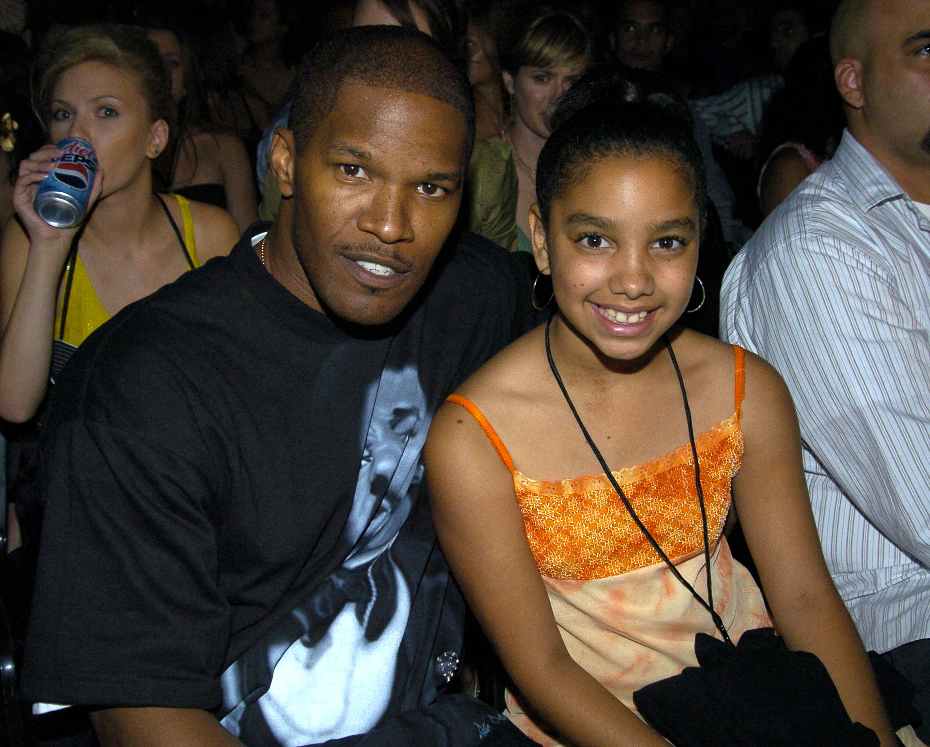 Jamie Foxx and his daughter Corinne in Los Angeles in 2004 | Source: Getty Images