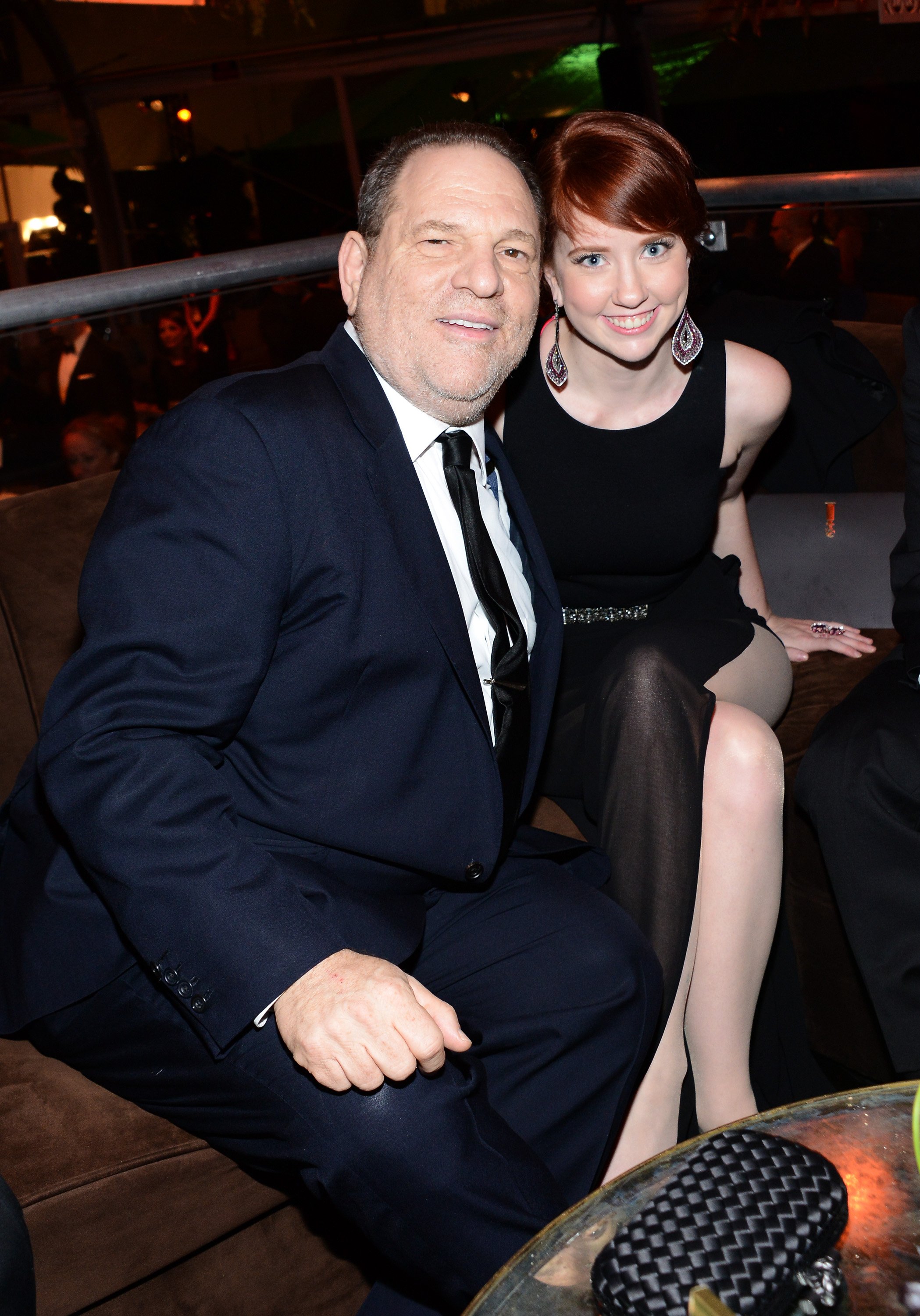 Harvey Weinstein and Lily Weinstein at The Weinstein Company & Netflix's 2014 Golden Globes After Party on January 12, 2014 | Source: Getty Images