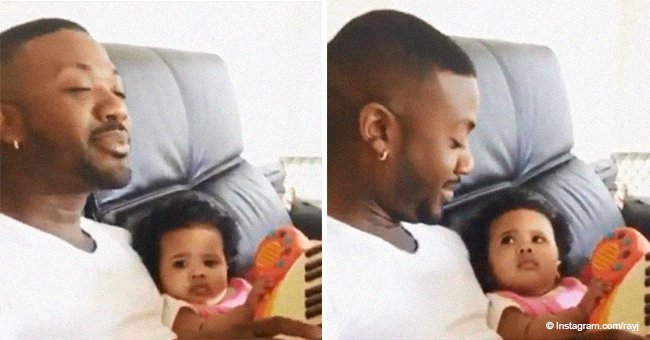 Ray J shares adorable video of baby Melody looking unimpressed at him beatboxing on New Year's Day