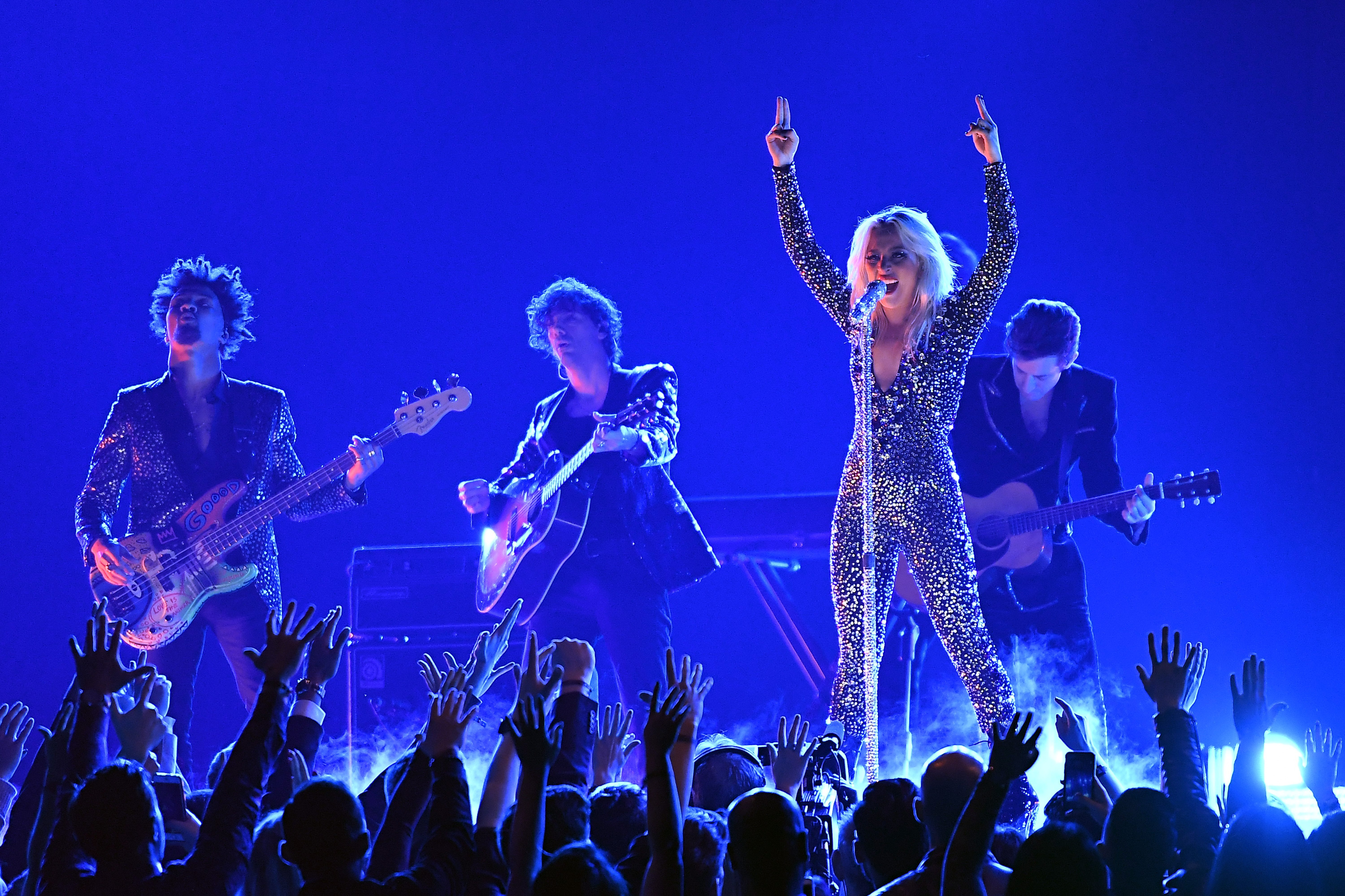 Lady Gaga performing at the 61st Annual GRAMMY Awards at Staples Center | Photo: Getty Images