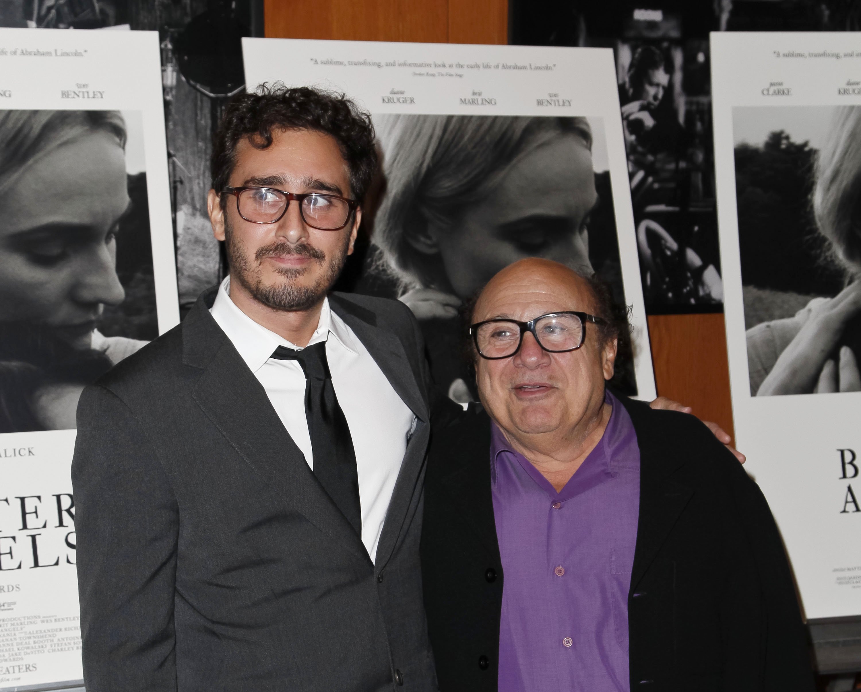Jake DeVito and Danny DeVito attend the premiere of Amplify's 'The Better Angels' at DGA Theater on October 27, 2014 in Los Angeles, California | Source: Getty Images