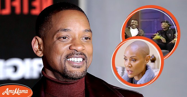 [Left] Photo of Actor Will Smith ; [Right] Photo of Will Smith during an interview and his wife, Actress Jada Pinkett Smith | Source: Getty Images.  instagram.com/jadapinkettsmith.  youtube.com/Serapis