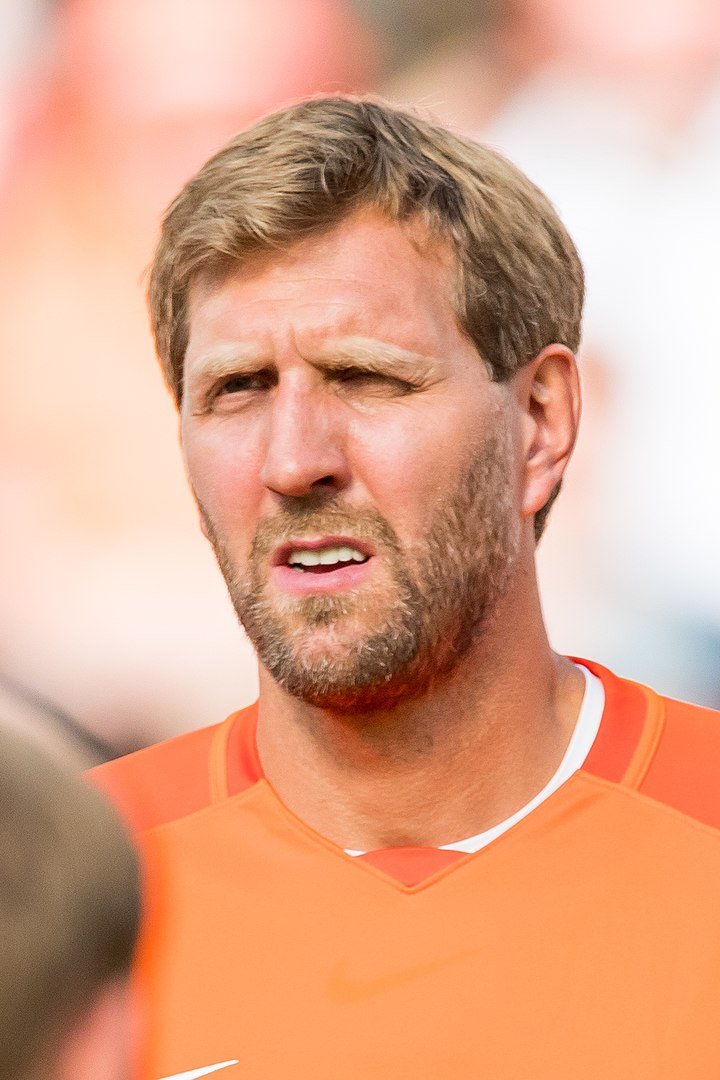 Dirk Nowitzki during Champions for Charity at BayArena, Leverkusen, Nordrhein-Westfalen, Germany on July 21, 2019 | Photo: Wikimedia Commons Images