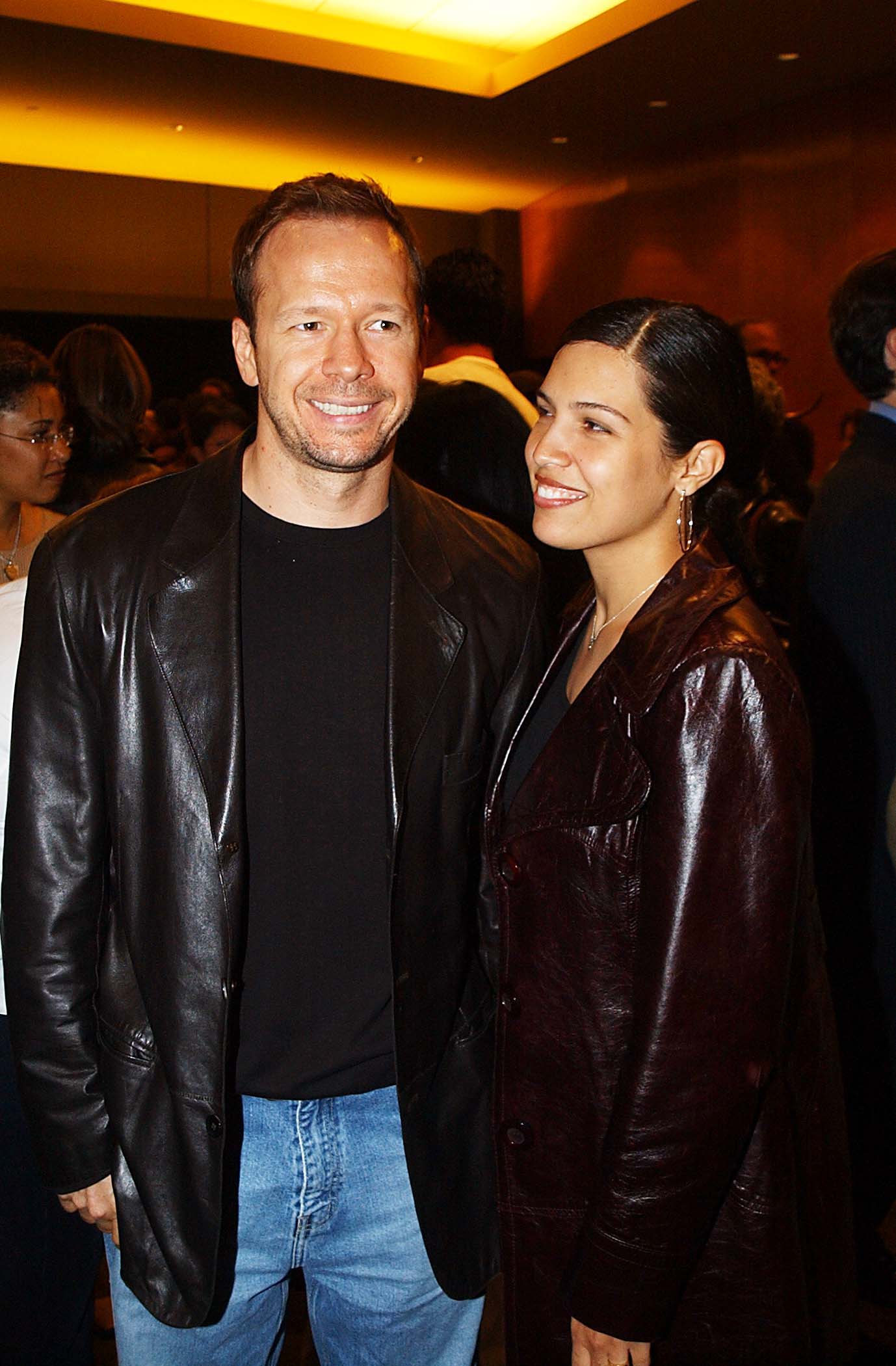 Donnie Wahlberg and Kim Fey during We Stand Alone Together Premiere in Beverly Hills, California, United States. | Source: Getty Images
